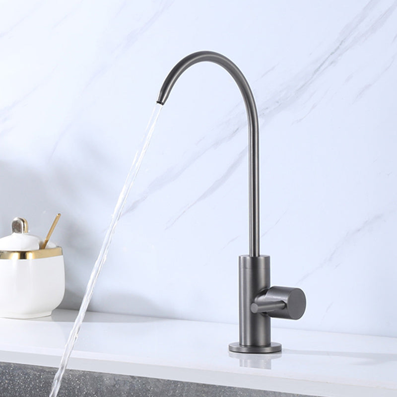 Modern 1-Handle Bar Faucet 1 Hole Drinking Water Dispenser Beverage Kitchen Faucet Clearhalo 'Home Improvement' 'home_improvement' 'home_improvement_kitchen_faucets' 'Kitchen Faucets' 'Kitchen Remodel & Kitchen Fixtures' 'Kitchen Sinks & Faucet Components' 'kitchen_faucets' 6585192
