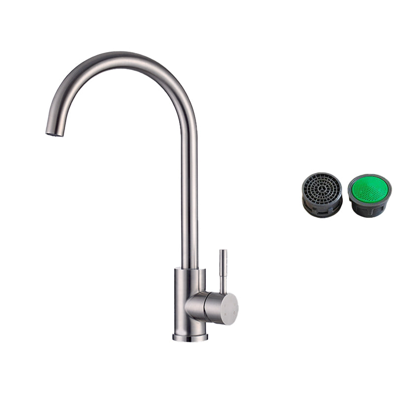 Modern Standard Kitchen Faucet 1-Handle Bar Faucet with Accessories Elbow Outlet Supply Lines Not Included 24 Inches Clearhalo 'Home Improvement' 'home_improvement' 'home_improvement_kitchen_faucets' 'Kitchen Faucets' 'Kitchen Remodel & Kitchen Fixtures' 'Kitchen Sinks & Faucet Components' 'kitchen_faucets' 6585241