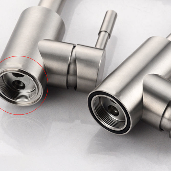 Modern Standard Kitchen Faucet 1-Handle Bar Faucet with Accessories Clearhalo 'Home Improvement' 'home_improvement' 'home_improvement_kitchen_faucets' 'Kitchen Faucets' 'Kitchen Remodel & Kitchen Fixtures' 'Kitchen Sinks & Faucet Components' 'kitchen_faucets' 6585248