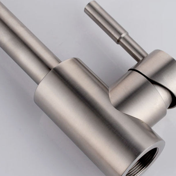 Modern Standard Kitchen Faucet 1-Handle Bar Faucet with Accessories Clearhalo 'Home Improvement' 'home_improvement' 'home_improvement_kitchen_faucets' 'Kitchen Faucets' 'Kitchen Remodel & Kitchen Fixtures' 'Kitchen Sinks & Faucet Components' 'kitchen_faucets' 6585250