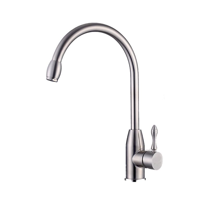 Modern Standard Kitchen Faucet 1-Handle Bar Faucet with Accessories Clearhalo 'Home Improvement' 'home_improvement' 'home_improvement_kitchen_faucets' 'Kitchen Faucets' 'Kitchen Remodel & Kitchen Fixtures' 'Kitchen Sinks & Faucet Components' 'kitchen_faucets' 6585253