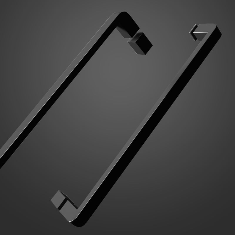 Shower Stall Black Semi-Frameless Black Corner Neo-Angle Shower Stall Clearhalo 'Bathroom Remodel & Bathroom Fixtures' 'Home Improvement' 'home_improvement' 'home_improvement_shower_stalls_enclosures' 'Shower Stalls & Enclosures' 'shower_stalls_enclosures' 'Showers & Bathtubs' 6585582