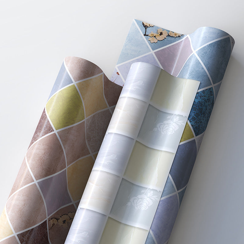 Peel and Stick Wall Tile Plastic Square Mosaic Waterproof Peel and Stick Wall Tile Clearhalo 'Flooring 'Home Improvement' 'home_improvement' 'home_improvement_peel_stick_blacksplash' 'Peel & Stick Backsplash Tile' 'peel_stick_blacksplash' 'Walls & Ceilings' Walls and Ceiling' 6585624