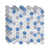 Modern Field Tile Waterproof Hexagon Pattern Peel and Stick Tile Over Tile Light Blue 180-Piece Set Clearhalo 'Flooring 'Home Improvement' 'home_improvement' 'home_improvement_peel_stick_blacksplash' 'Peel & Stick Backsplash Tile' 'peel_stick_blacksplash' 'Walls & Ceilings' Walls and Ceiling' 6585631