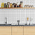 Classical Kitchen Single Tile Plaid Print Peel and Stick Backsplash Tiles Gloss White 180-Piece Set Clearhalo 'Flooring 'Home Improvement' 'home_improvement' 'home_improvement_peel_stick_blacksplash' 'Peel & Stick Backsplash Tile' 'peel_stick_blacksplash' 'Walls & Ceilings' Walls and Ceiling' 6585654