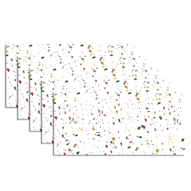 Contemporary Peel and Stick Backsplash Bathroom Field Tile Wallpaper Red-Yellow-Green Clearhalo 'Flooring 'Home Improvement' 'home_improvement' 'home_improvement_peel_stick_blacksplash' 'Peel & Stick Backsplash Tile' 'peel_stick_blacksplash' 'Walls & Ceilings' Walls and Ceiling' 6585663