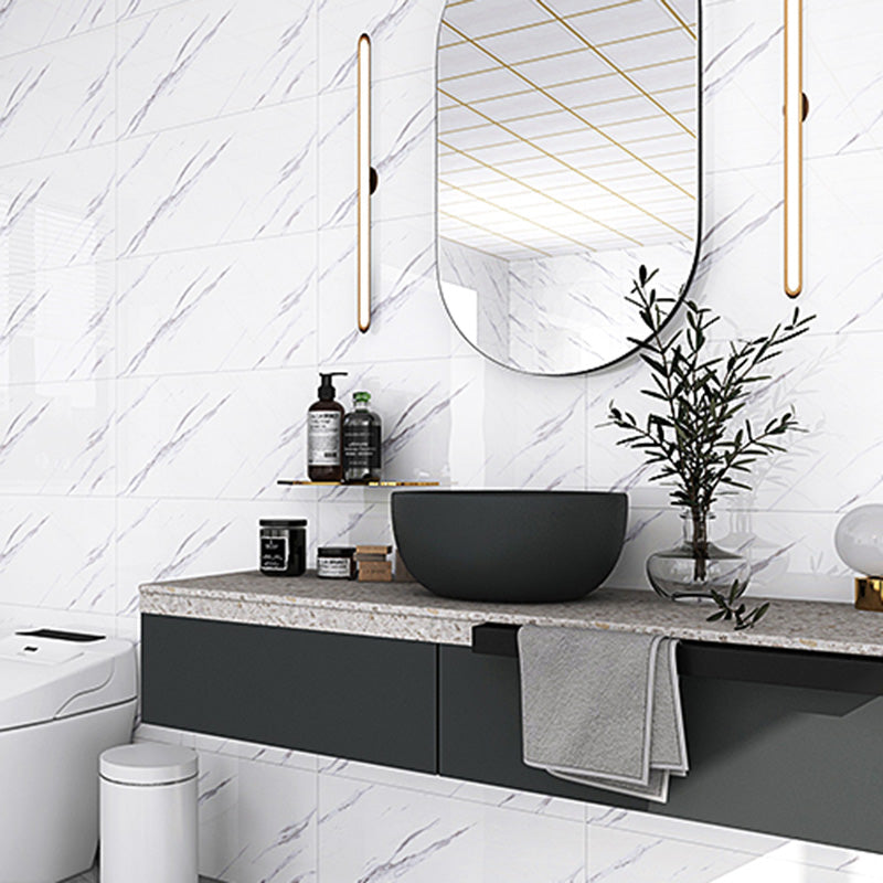 Contemporary Peel and Stick Backsplash Bathroom Field Tile Wallpaper Clearhalo 'Flooring 'Home Improvement' 'home_improvement' 'home_improvement_peel_stick_blacksplash' 'Peel & Stick Backsplash Tile' 'peel_stick_blacksplash' 'Walls & Ceilings' Walls and Ceiling' 6585676