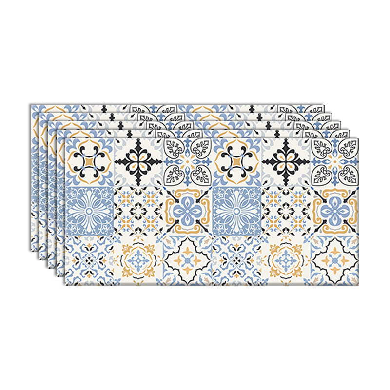 Single Tile Peel and Stick Backsplash Contemporary Kitchen Wallpaper Blue-Yellow Clearhalo 'Flooring 'Home Improvement' 'home_improvement' 'home_improvement_peel_stick_blacksplash' 'Peel & Stick Backsplash Tile' 'peel_stick_blacksplash' 'Walls & Ceilings' Walls and Ceiling' 6585696