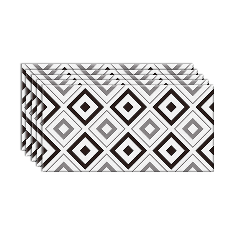 Single Tile Peel and Stick Backsplash Contemporary Kitchen Wallpaper Black Brown White Clearhalo 'Flooring 'Home Improvement' 'home_improvement' 'home_improvement_peel_stick_blacksplash' 'Peel & Stick Backsplash Tile' 'peel_stick_blacksplash' 'Walls & Ceilings' Walls and Ceiling' 6585699