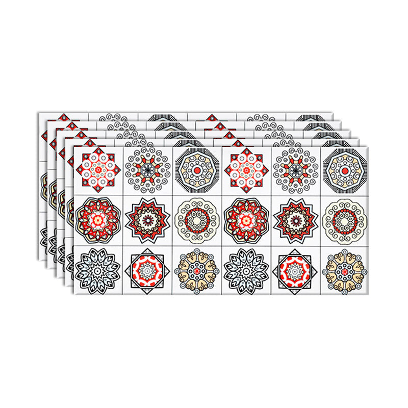 Single Tile Peel and Stick Backsplash Contemporary Kitchen Wallpaper Multi-Color Clearhalo 'Flooring 'Home Improvement' 'home_improvement' 'home_improvement_peel_stick_blacksplash' 'Peel & Stick Backsplash Tile' 'peel_stick_blacksplash' 'Walls & Ceilings' Walls and Ceiling' 6585703