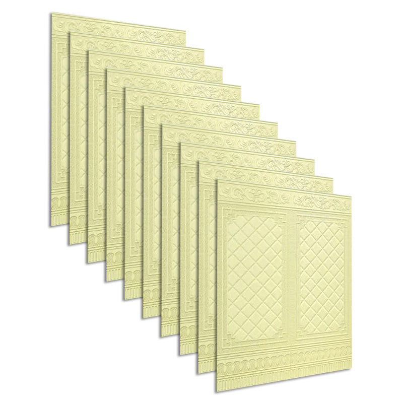 Contemporary Wall Plank 3D Print Bathroom Living Room Wall Panels Set of 10 Beige Clearhalo 'Flooring 'Home Improvement' 'home_improvement' 'home_improvement_wall_paneling' 'Wall Paneling' 'wall_paneling' 'Walls & Ceilings' Walls and Ceiling' 6585717