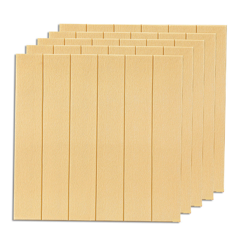 Industrial Wall Plank 3D Brick Bathroom Living Room Wall Panels Set of 50 Light Yellow Clearhalo 'Flooring 'Home Improvement' 'home_improvement' 'home_improvement_wall_paneling' 'Wall Paneling' 'wall_paneling' 'Walls & Ceilings' Walls and Ceiling' 6585763