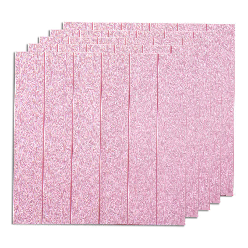 Industrial Wall Plank 3D Brick Bathroom Living Room Wall Panels Set of 50 Pink Clearhalo 'Flooring 'Home Improvement' 'home_improvement' 'home_improvement_wall_paneling' 'Wall Paneling' 'wall_paneling' 'Walls & Ceilings' Walls and Ceiling' 6585765