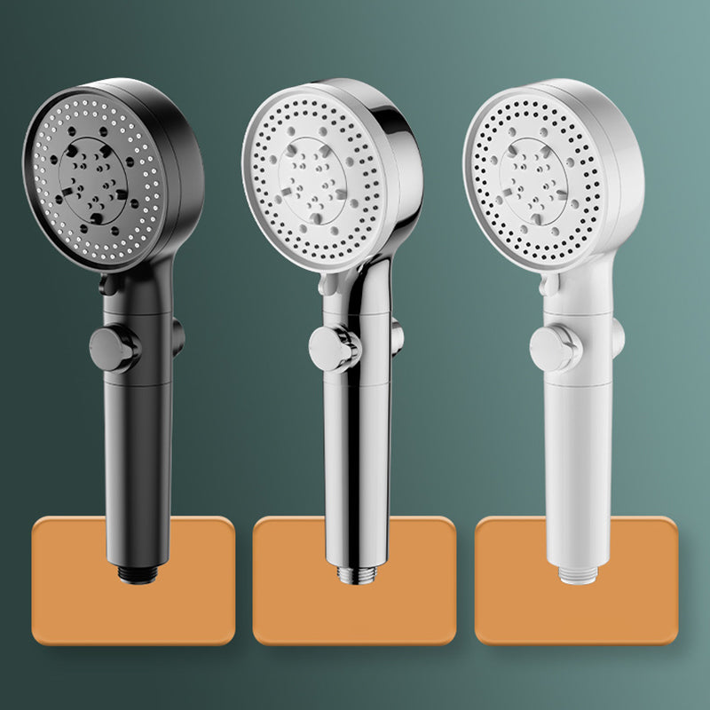 Bathroom Shower Head 5-Jet Round Hand Shower Holder Wall-Mount Shower Head Clearhalo 'Bathroom Remodel & Bathroom Fixtures' 'Home Improvement' 'home_improvement' 'home_improvement_shower_heads' 'Shower Heads' 'shower_heads' 'Showers & Bathtubs Plumbing' 'Showers & Bathtubs' 6585826