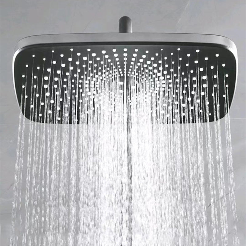 Bathroom Shower System Square Handheld Shower Head Wall Mounted Shower Trim Clearhalo 'Bathroom Remodel & Bathroom Fixtures' 'Home Improvement' 'home_improvement' 'home_improvement_shower_faucets' 'Shower Faucets & Systems' 'shower_faucets' 'Showers & Bathtubs Plumbing' 'Showers & Bathtubs' 6585942