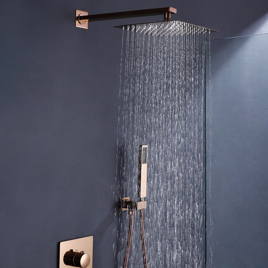 Modern Shower Combo Brass Adjustable Shower Head Temperature Control Shower Set Clearhalo 'Bathroom Remodel & Bathroom Fixtures' 'Home Improvement' 'home_improvement' 'home_improvement_shower_faucets' 'Shower Faucets & Systems' 'shower_faucets' 'Showers & Bathtubs Plumbing' 'Showers & Bathtubs' 6585983