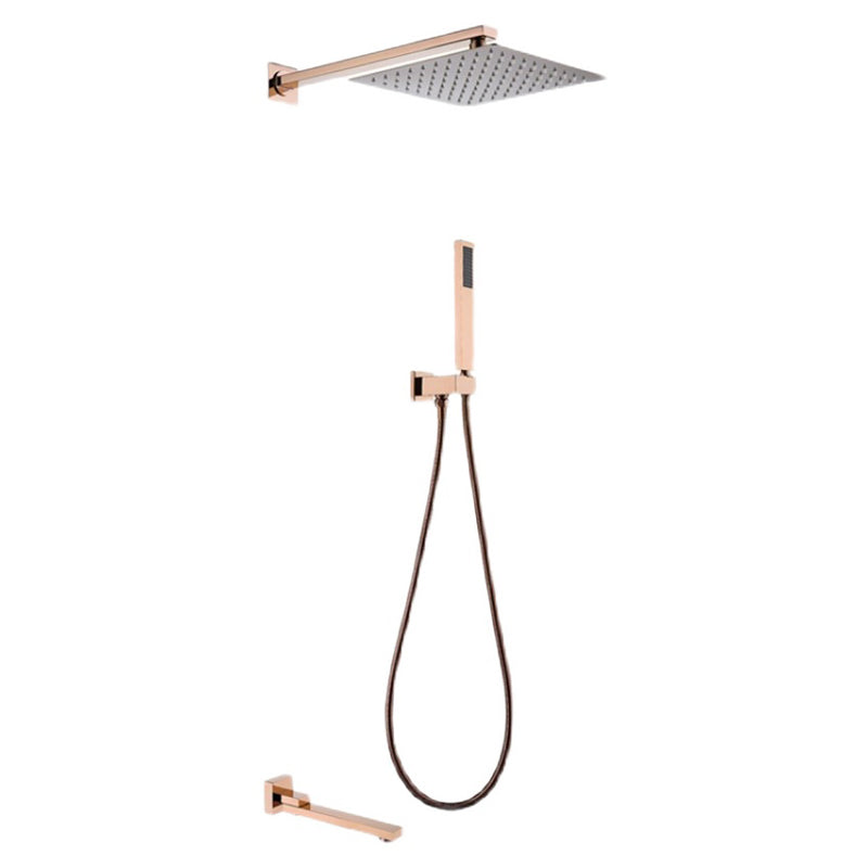 Modern Shower Combo Brass Adjustable Shower Head Temperature Control Shower Set Clearhalo 'Bathroom Remodel & Bathroom Fixtures' 'Home Improvement' 'home_improvement' 'home_improvement_shower_faucets' 'Shower Faucets & Systems' 'shower_faucets' 'Showers & Bathtubs Plumbing' 'Showers & Bathtubs' 6585984