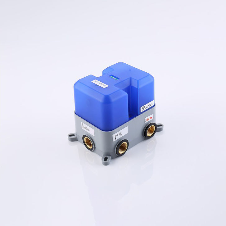 Modern Shower Combo Brass Adjustable Shower Head Temperature Control Shower Set Clearhalo 'Bathroom Remodel & Bathroom Fixtures' 'Home Improvement' 'home_improvement' 'home_improvement_shower_faucets' 'Shower Faucets & Systems' 'shower_faucets' 'Showers & Bathtubs Plumbing' 'Showers & Bathtubs' 6585992