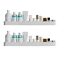 Contemporary Bathroom Accessories Hardware Set Aluminum Bath Shelf 24"L x 5"W x 2"H White 2 Piece Set Clearhalo 'Bathroom Hardware Sets' 'Bathroom Hardware' 'Bathroom Remodel & Bathroom Fixtures' 'bathroom_hardware_sets' 'Home Improvement' 'home_improvement' 'home_improvement_bathroom_hardware_sets' 6587938