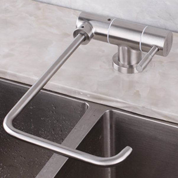 Modern Kitchen Faucet 1-Handle Bar Faucet without Soap Dispenser Clearhalo 'Home Improvement' 'home_improvement' 'home_improvement_kitchen_faucets' 'Kitchen Faucets' 'Kitchen Remodel & Kitchen Fixtures' 'Kitchen Sinks & Faucet Components' 'kitchen_faucets' 6588252