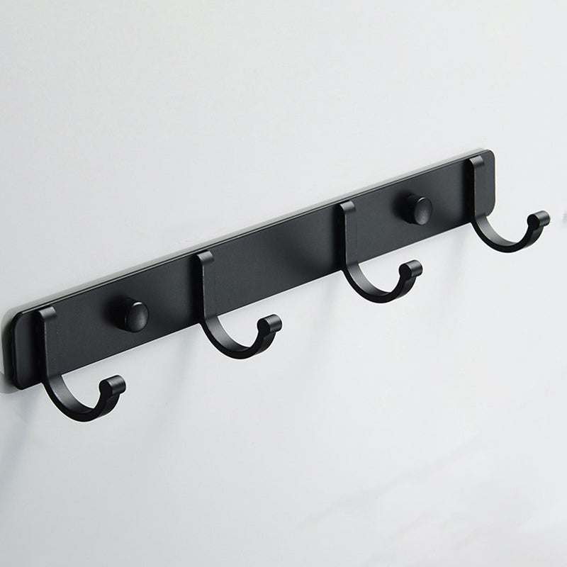 Modern Bathroom Hardware Set Silver/Black Bathroom Accessory Kit Black 1 Piece 4 Clearhalo 'Bathroom Hardware Sets' 'Bathroom Hardware' 'Bathroom Remodel & Bathroom Fixtures' 'bathroom_hardware_sets' 'Home Improvement' 'home_improvement' 'home_improvement_bathroom_hardware_sets' 6590728