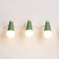 Metal Sweet Cone Wall Light Bathroom 3 Lights Nordic Style Wall Sconce Green Clearhalo 'Wall Lamps & Sconces' 'Wall Lights' Lighting' 65910