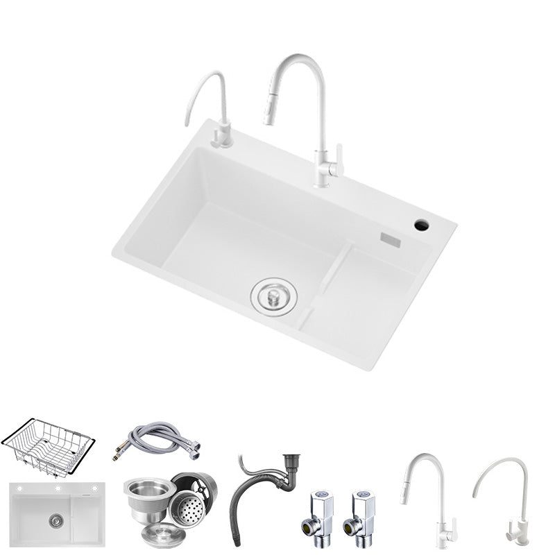 Modern Style Kitchen Sink Granite Kitchen Sink with Drain Assembly Sink with Faucet Faucet with Water Filtration Clearhalo 'Home Improvement' 'home_improvement' 'home_improvement_kitchen_sinks' 'Kitchen Remodel & Kitchen Fixtures' 'Kitchen Sinks & Faucet Components' 'Kitchen Sinks' 'kitchen_sinks' 6595167