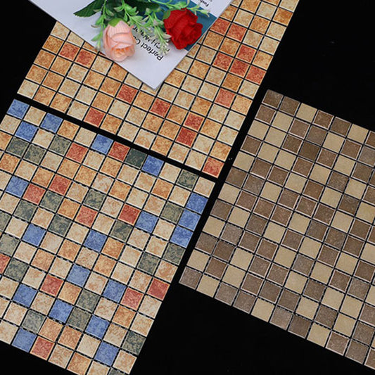 Grid Mosaic Sheet Wall & Floor Tile Mixed Material Outdoor Wall Tile Clearhalo 'Floor Tiles & Wall Tiles' 'floor_tiles_wall_tiles' 'Flooring 'Home Improvement' 'home_improvement' 'home_improvement_floor_tiles_wall_tiles' Walls and Ceiling' 6595404