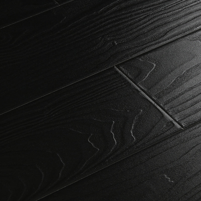 Modern Laminate Floor Wood Fade Resistant Click-Lock Laminate Plank Flooring Textured Black Clearhalo 'Flooring 'Home Improvement' 'home_improvement' 'home_improvement_laminate_flooring' 'Laminate Flooring' 'laminate_flooring' Walls and Ceiling' 6595588