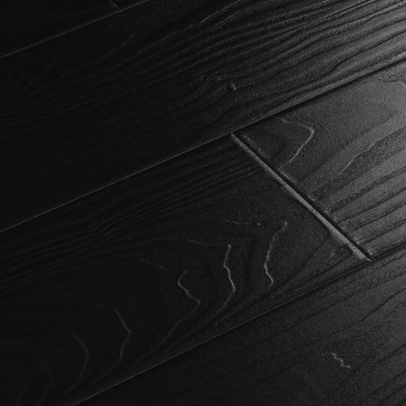 Modern Laminate Floor Wood Fade Resistant Click-Lock Laminate Plank Flooring Textured Black Clearhalo 'Flooring 'Home Improvement' 'home_improvement' 'home_improvement_laminate_flooring' 'Laminate Flooring' 'laminate_flooring' Walls and Ceiling' 6595588