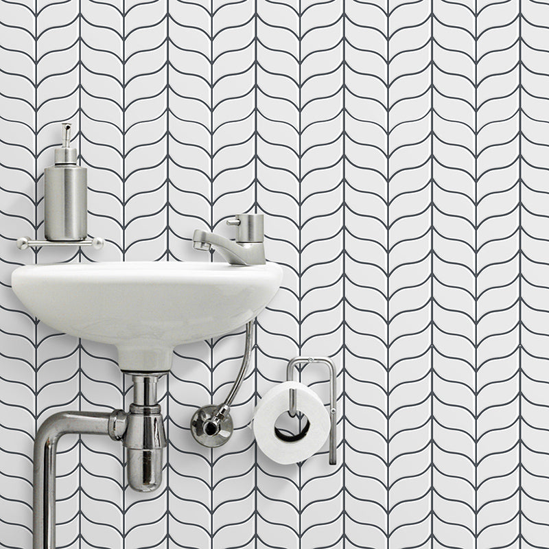 Modern Backsplash Wallpaper 3D Print Peel and Stick Backsplash Tile for Kitchen White 180-Piece Set Clearhalo 'Flooring 'Home Improvement' 'home_improvement' 'home_improvement_peel_stick_blacksplash' 'Peel & Stick Backsplash Tile' 'peel_stick_blacksplash' 'Walls & Ceilings' Walls and Ceiling' 6595608