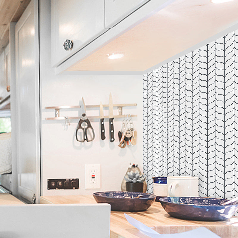 Modern Backsplash Wallpaper 3D Print Peel and Stick Backsplash Tile for Kitchen Clearhalo 'Flooring 'Home Improvement' 'home_improvement' 'home_improvement_peel_stick_blacksplash' 'Peel & Stick Backsplash Tile' 'peel_stick_blacksplash' 'Walls & Ceilings' Walls and Ceiling' 6595616