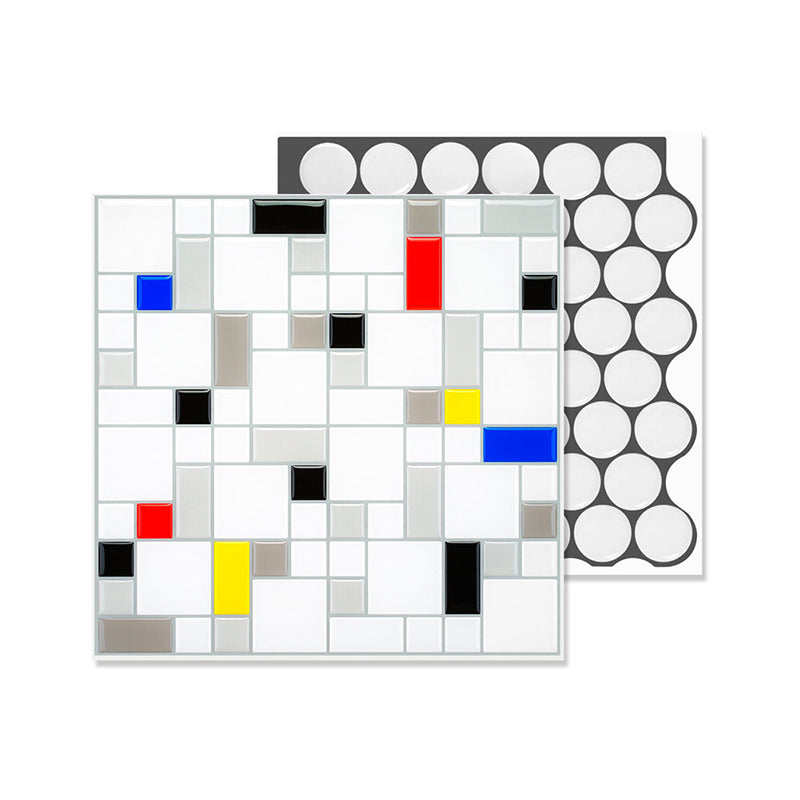 Modern Kitchen Backsplash Wallpaper Peel and Stick Single Tile Clearhalo 'Flooring 'Home Improvement' 'home_improvement' 'home_improvement_peel_stick_blacksplash' 'Peel & Stick Backsplash Tile' 'peel_stick_blacksplash' 'Walls & Ceilings' Walls and Ceiling' 6595619