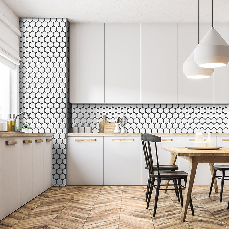 Modern Kitchen Backsplash Wallpaper Peel and Stick Single Tile Grey 180-Piece Set Clearhalo 'Flooring 'Home Improvement' 'home_improvement' 'home_improvement_peel_stick_blacksplash' 'Peel & Stick Backsplash Tile' 'peel_stick_blacksplash' 'Walls & Ceilings' Walls and Ceiling' 6595627