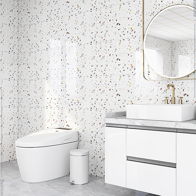 Contemporary Wallpaper Modern Style Bathroom Wallpaper with Rectangle Shape Multi-Color 50-Piece Set Clearhalo 'Flooring 'Home Improvement' 'home_improvement' 'home_improvement_peel_stick_blacksplash' 'Peel & Stick Backsplash Tile' 'peel_stick_blacksplash' 'Walls & Ceilings' Walls and Ceiling' 6595631