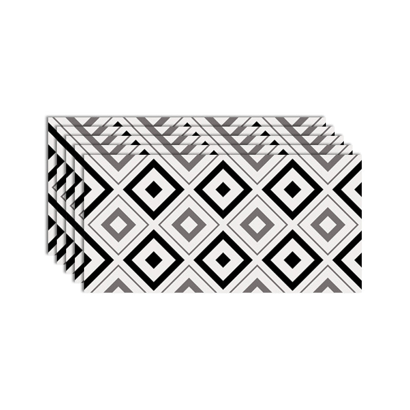 Modern Style Wallpaper Kitchen Single Tile Wallpaper with Rectangle Shape Black Brown White Clearhalo 'Flooring 'Home Improvement' 'home_improvement' 'home_improvement_peel_stick_blacksplash' 'Peel & Stick Backsplash Tile' 'peel_stick_blacksplash' 'Walls & Ceilings' Walls and Ceiling' 6595672