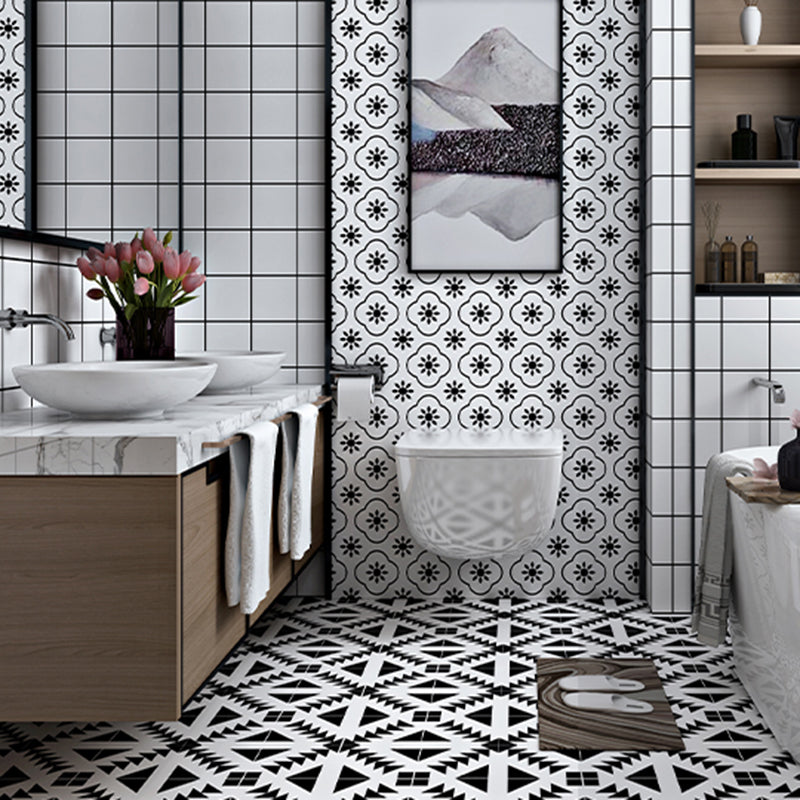 Modern Kitchen Backsplash Wallpaper Printed Peel and Stick Backsplash Tiles Clearhalo 'Flooring 'Home Improvement' 'home_improvement' 'home_improvement_peel_stick_blacksplash' 'Peel & Stick Backsplash Tile' 'peel_stick_blacksplash' 'Walls & Ceilings' Walls and Ceiling' 6595695