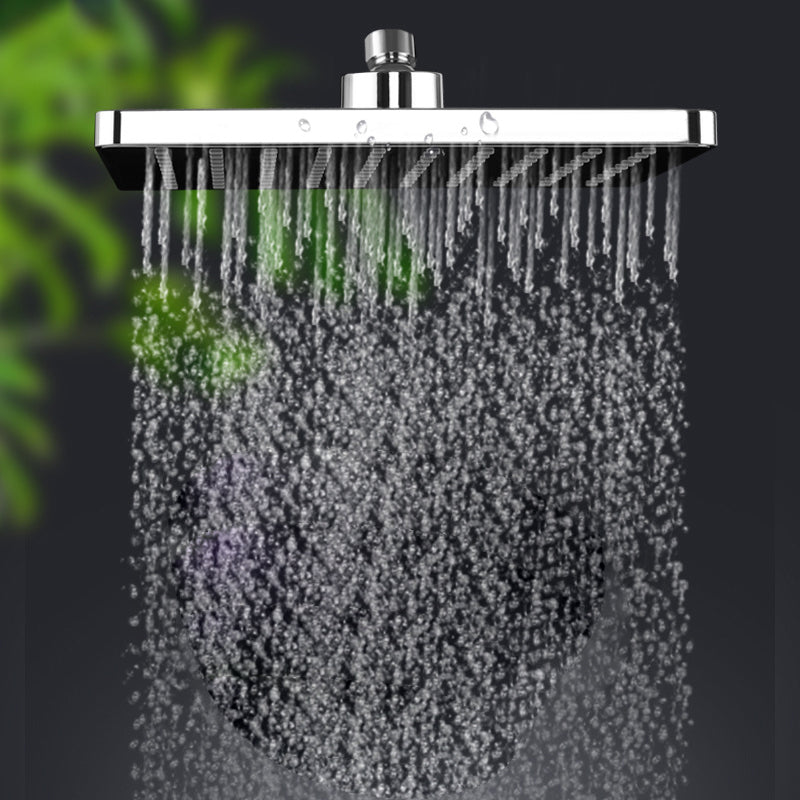 Bathroom Shower Head Square Ceiling Mounted Rain Fall Fixed Shower Head Silver Clearhalo 'Bathroom Remodel & Bathroom Fixtures' 'Home Improvement' 'home_improvement' 'home_improvement_shower_heads' 'Shower Heads' 'shower_heads' 'Showers & Bathtubs Plumbing' 'Showers & Bathtubs' 6595812