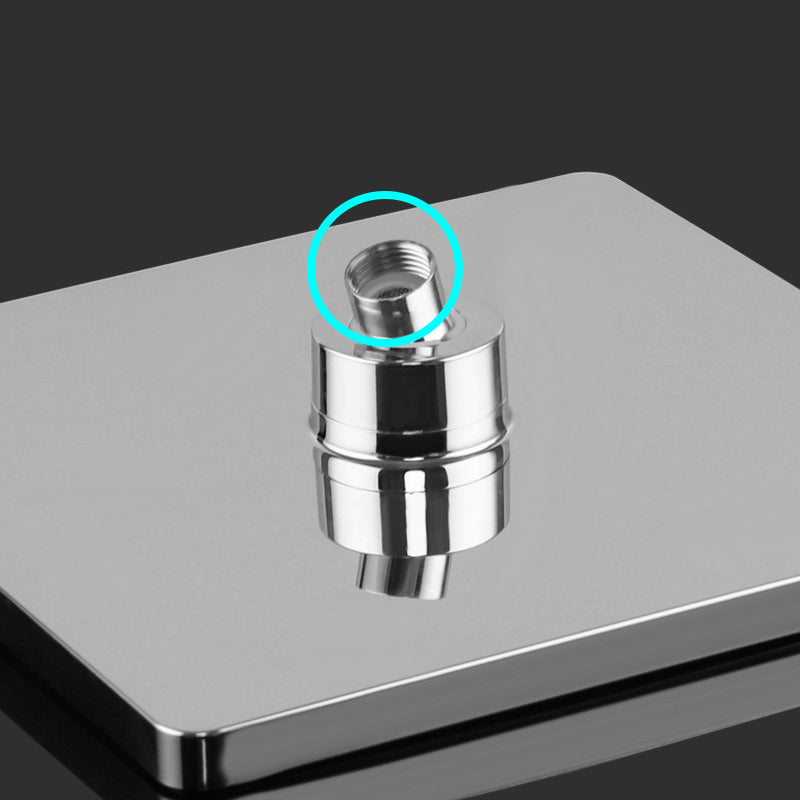 Bathroom Shower Head Square Ceiling Mounted Rain Fall Fixed Shower Head Clearhalo 'Bathroom Remodel & Bathroom Fixtures' 'Home Improvement' 'home_improvement' 'home_improvement_shower_heads' 'Shower Heads' 'shower_heads' 'Showers & Bathtubs Plumbing' 'Showers & Bathtubs' 6595819