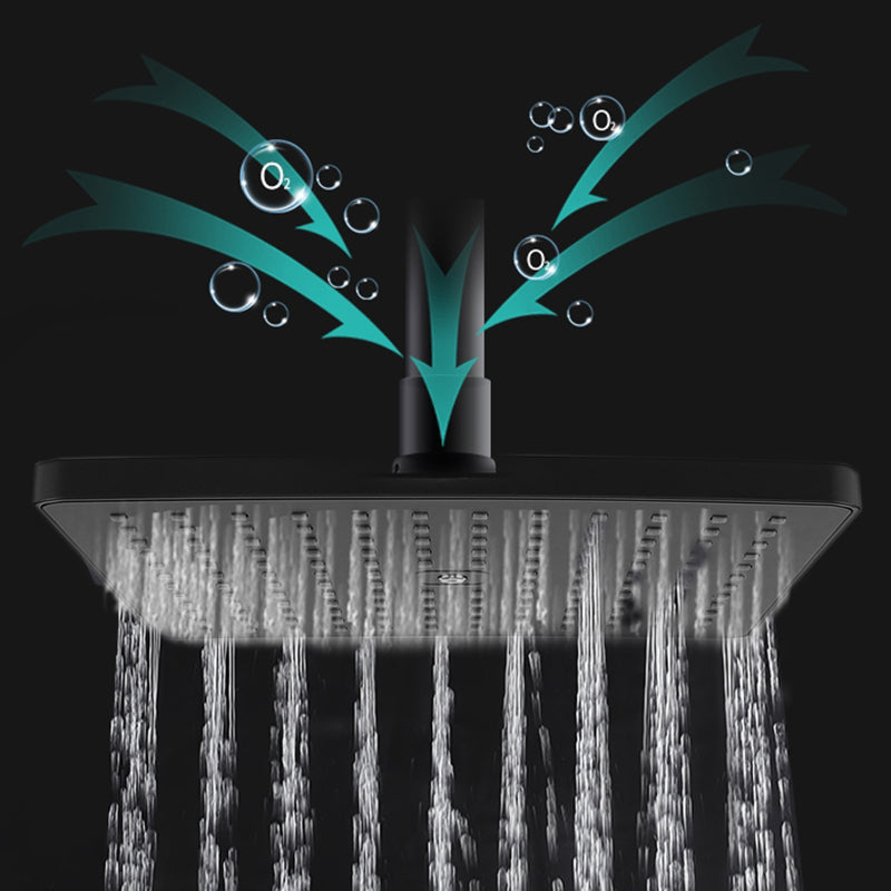 Modern Shower Head Rain Fall Fixed Shower Head Square Rain Fall Hand Shower Clearhalo 'Bathroom Remodel & Bathroom Fixtures' 'Home Improvement' 'home_improvement' 'home_improvement_shower_heads' 'Shower Heads' 'shower_heads' 'Showers & Bathtubs Plumbing' 'Showers & Bathtubs' 6595838