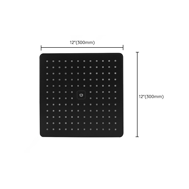 Modern Shower Head Rain Fall Fixed Shower Head Square Rain Fall Hand Shower Clearhalo 'Bathroom Remodel & Bathroom Fixtures' 'Home Improvement' 'home_improvement' 'home_improvement_shower_heads' 'Shower Heads' 'shower_heads' 'Showers & Bathtubs Plumbing' 'Showers & Bathtubs' 6595839