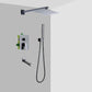 Shower System Wall Mounted Massage Jet Adjustable Spray Pattern Shower Trim Black 3 Temperature Control Clearhalo 'Bathroom Remodel & Bathroom Fixtures' 'Home Improvement' 'home_improvement' 'home_improvement_shower_faucets' 'Shower Faucets & Systems' 'shower_faucets' 'Showers & Bathtubs Plumbing' 'Showers & Bathtubs' 6595990