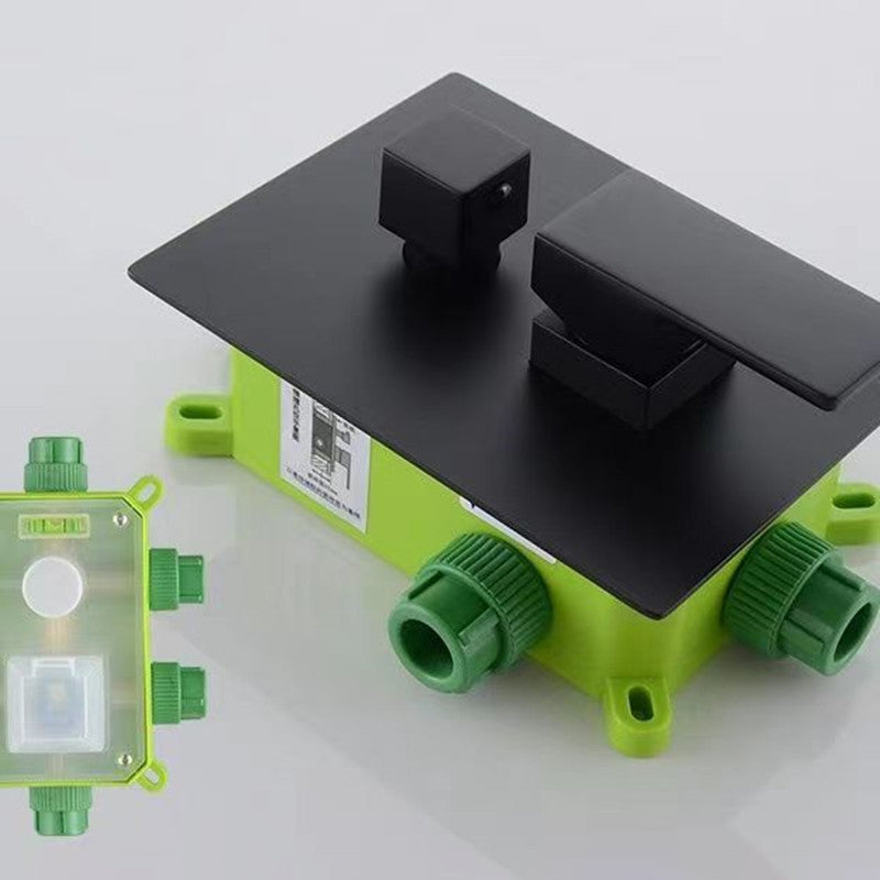 Shower System Wall Mounted Massage Jet Adjustable Spray Pattern Shower Trim Clearhalo 'Bathroom Remodel & Bathroom Fixtures' 'Home Improvement' 'home_improvement' 'home_improvement_shower_faucets' 'Shower Faucets & Systems' 'shower_faucets' 'Showers & Bathtubs Plumbing' 'Showers & Bathtubs' 6596004