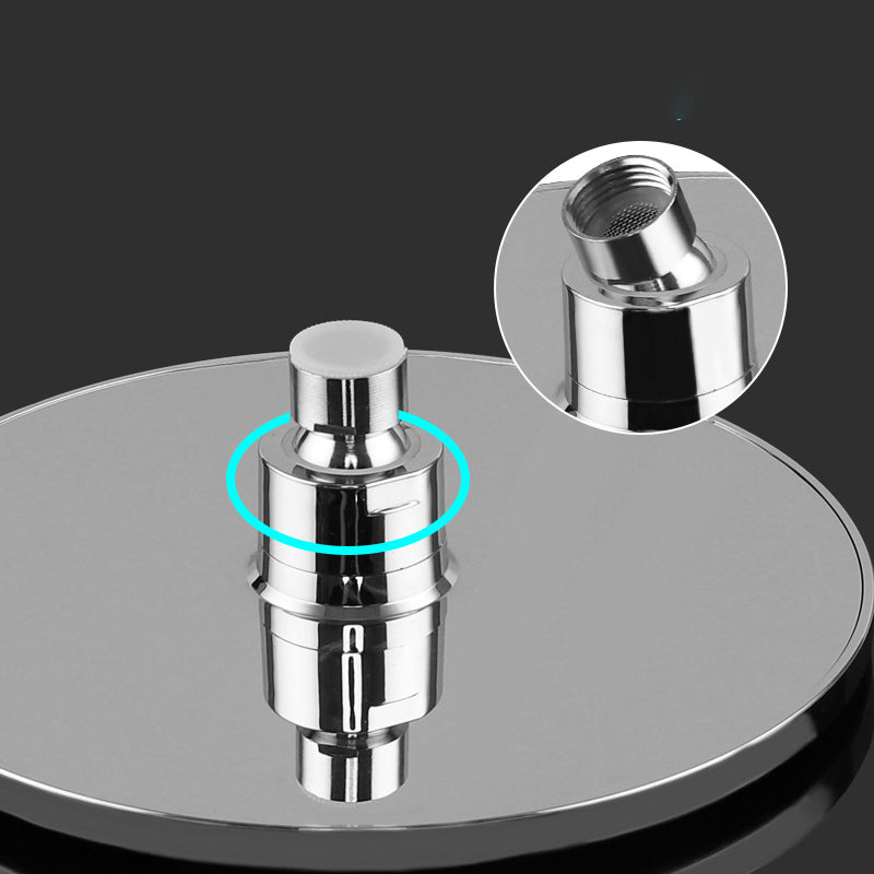 Bathroom Shower Head Round Rain Fall Ceiling Mounted Fixed Shower Head Clearhalo 'Bathroom Remodel & Bathroom Fixtures' 'Home Improvement' 'home_improvement' 'home_improvement_shower_heads' 'Shower Heads' 'shower_heads' 'Showers & Bathtubs Plumbing' 'Showers & Bathtubs' 6596018