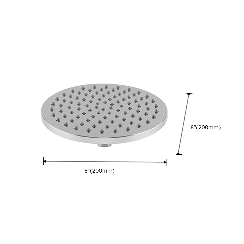 Bathroom Shower Head Round Rain Fall Ceiling Mounted Fixed Shower Head Clearhalo 'Bathroom Remodel & Bathroom Fixtures' 'Home Improvement' 'home_improvement' 'home_improvement_shower_heads' 'Shower Heads' 'shower_heads' 'Showers & Bathtubs Plumbing' 'Showers & Bathtubs' 6596020