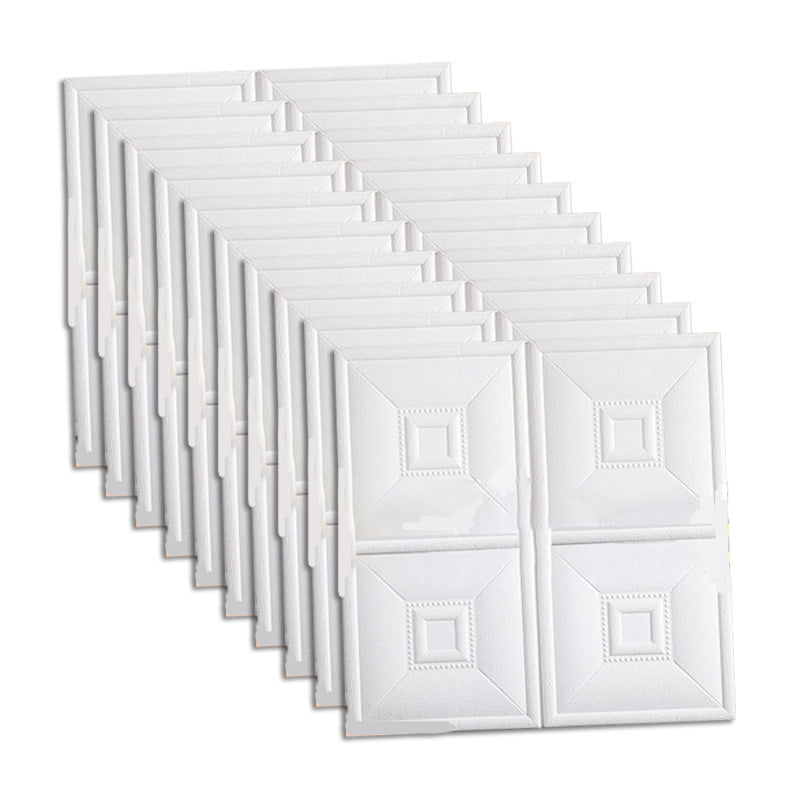 Glam Style Foam Waterproof Wall Paneling Living Room 3D Embossed Wall ...