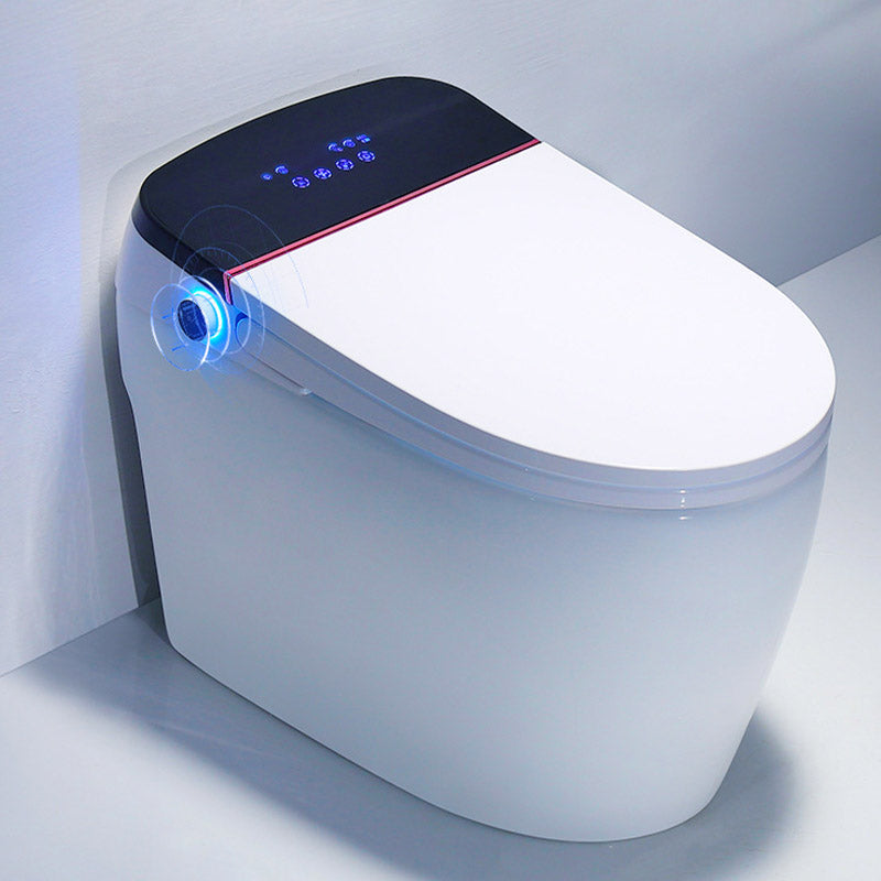 Modern All-In-One Toilet Bowl Skirted Toilet with Seat for Bathroom Radar Flip (Upgrading) 12" Clearhalo 'Bathroom Remodel & Bathroom Fixtures' 'Home Improvement' 'home_improvement' 'home_improvement_toilets' 'Toilets & Bidets' 'Toilets' 6611271