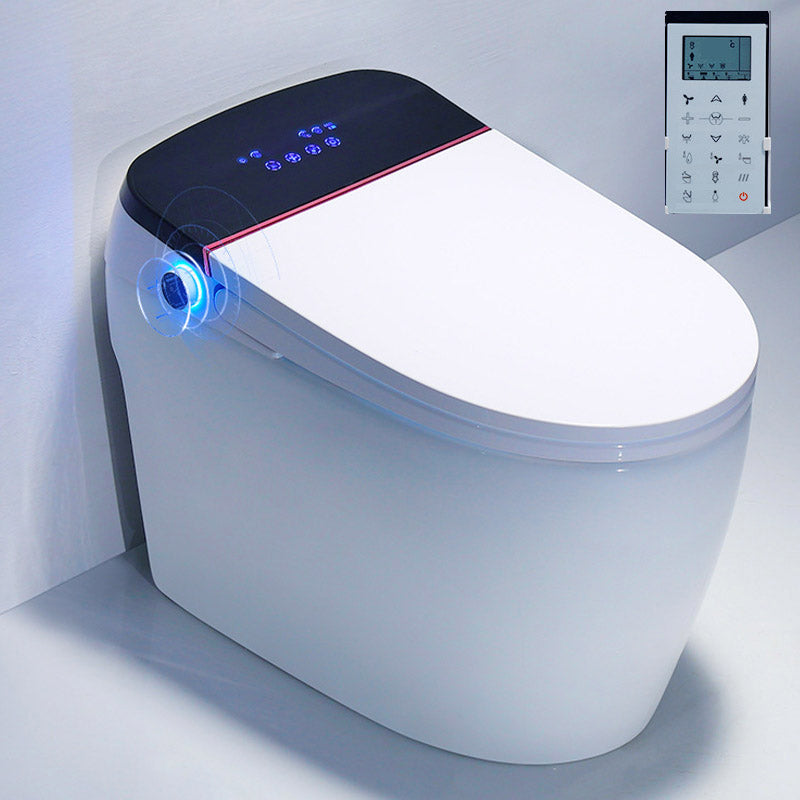 Modern All-In-One Toilet Bowl Skirted Toilet with Seat for Bathroom Radar Flip (Upgrading) 16" Clearhalo 'Bathroom Remodel & Bathroom Fixtures' 'Home Improvement' 'home_improvement' 'home_improvement_toilets' 'Toilets & Bidets' 'Toilets' 6611274