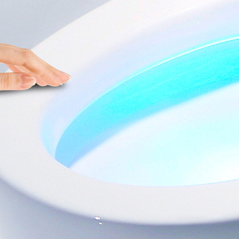 Modern All-In-One Toilet Bowl Skirted Toilet with Seat for Bathroom Clearhalo 'Bathroom Remodel & Bathroom Fixtures' 'Home Improvement' 'home_improvement' 'home_improvement_toilets' 'Toilets & Bidets' 'Toilets' 6611279