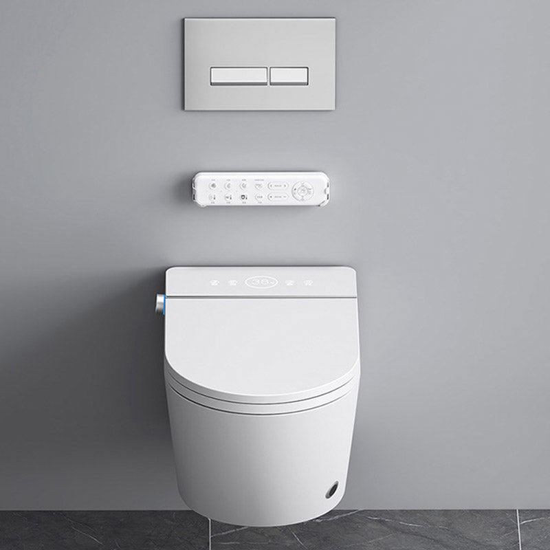 Modern Heated Seat Toilet ABS Wall Mount Flush Toilet for Home Use Clearhalo 'Bathroom Remodel & Bathroom Fixtures' 'Home Improvement' 'home_improvement' 'home_improvement_toilets' 'Toilets & Bidets' 'Toilets' 6611295